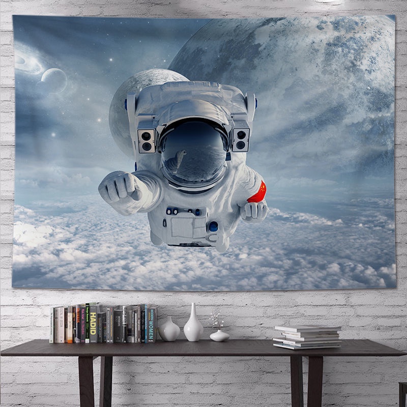 Tấm vải treo tường trang trí phòng ngủ hình phi hành gia độc đáo