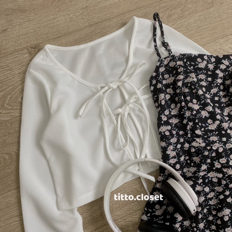 Set Fiona Váy Hoa + Áo Cardigan - Titto Closet