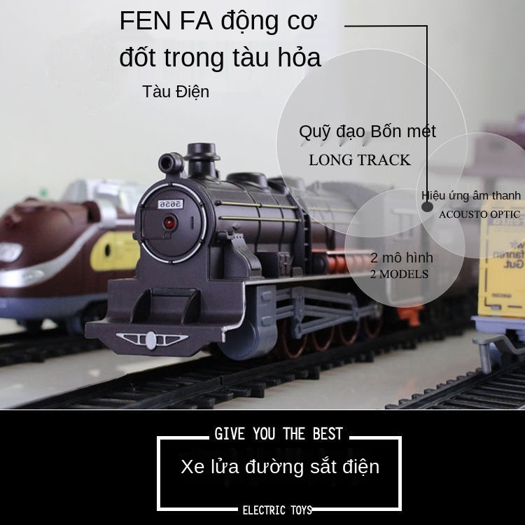 ▤✕✑Đồ chơi đường ray xe lửa Đường ray xe lửa 9,4m mô hình tàu điện nhỏ đồ chơi đường ray tàu điện