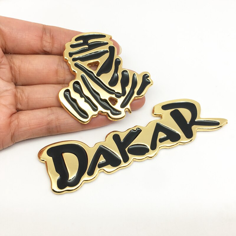 Kiểu dáng xe hơi ✷ ❈ nhãn dán kim loại cho logo Dakar Huy hiệu biểu tượng cốp sau Ốp lưng xe máy tự động Decal cho SUV Pickup 4X4 cho Jeep