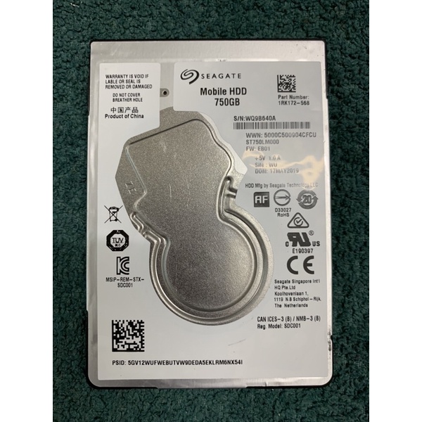 Ổ cứng hdd laptop 750gb wd,tosshiba,hitachi,seaget hàng bóc máy sức khoẻ 100%.