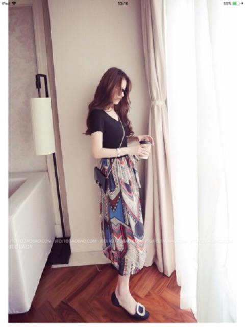 Đầm maxi 🌷FREESHIP 🌷nhập mã TRANBB11 giảm 10k maxi cột eo phối voan | BigBuy360 - bigbuy360.vn