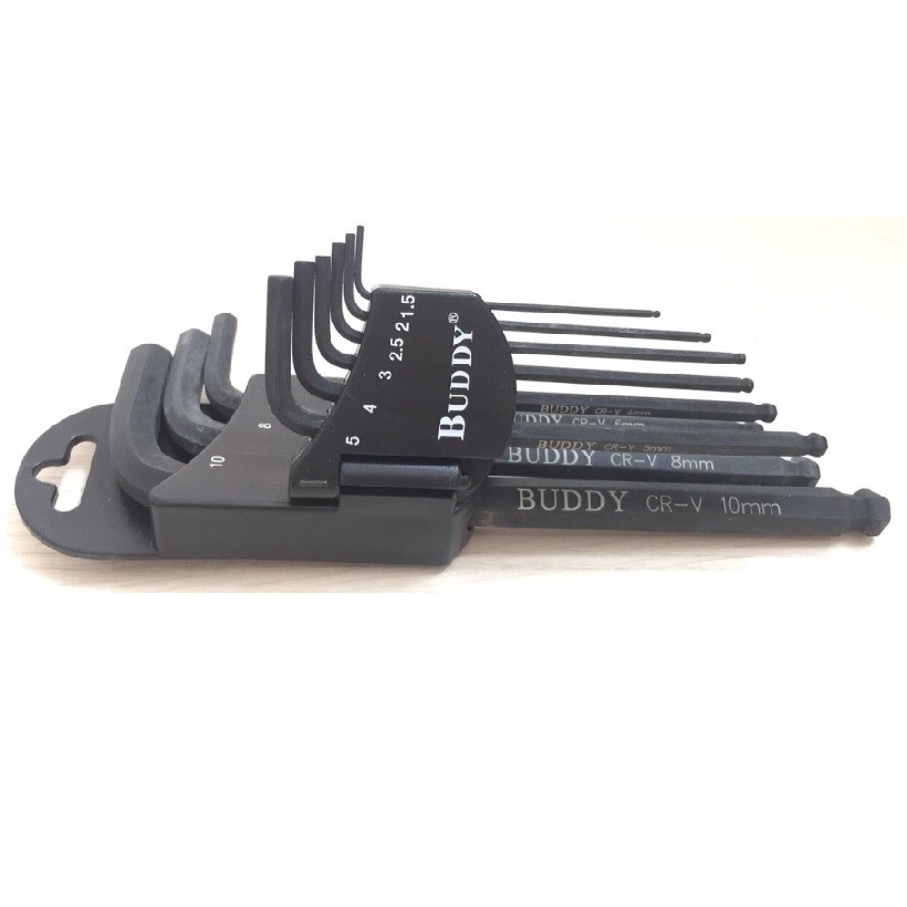 Bộ lục giác bi đen có nam châm 9 cây A0098 BUDDY
