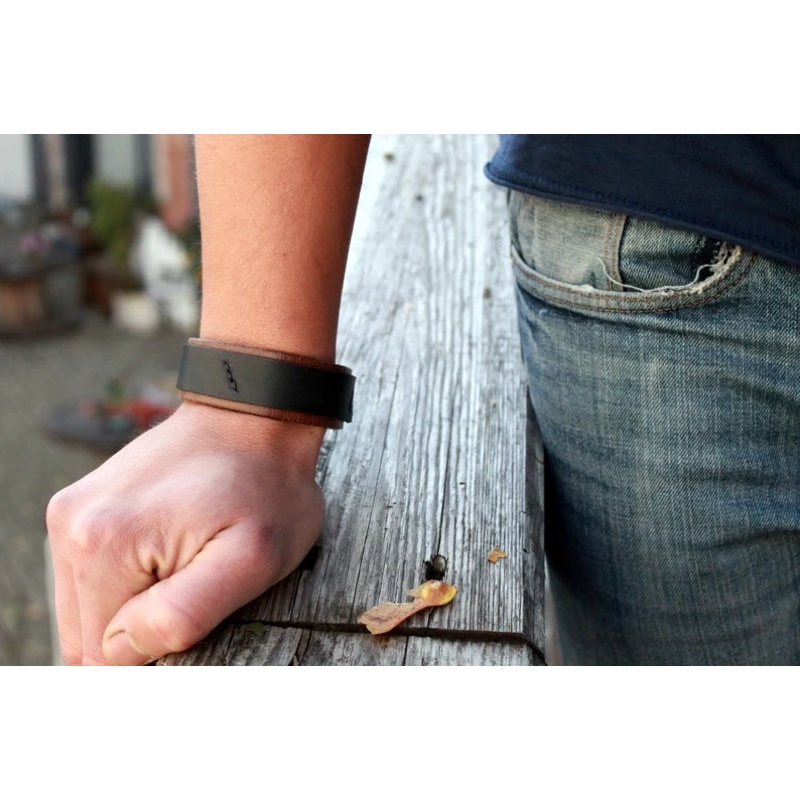 Vòng Da Đeo Tay Unisex Da thật Làm Thủ Công