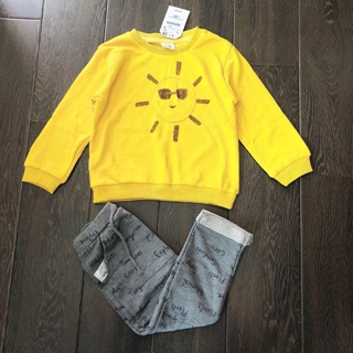 Bộ nỉ da cá zara bé trai
