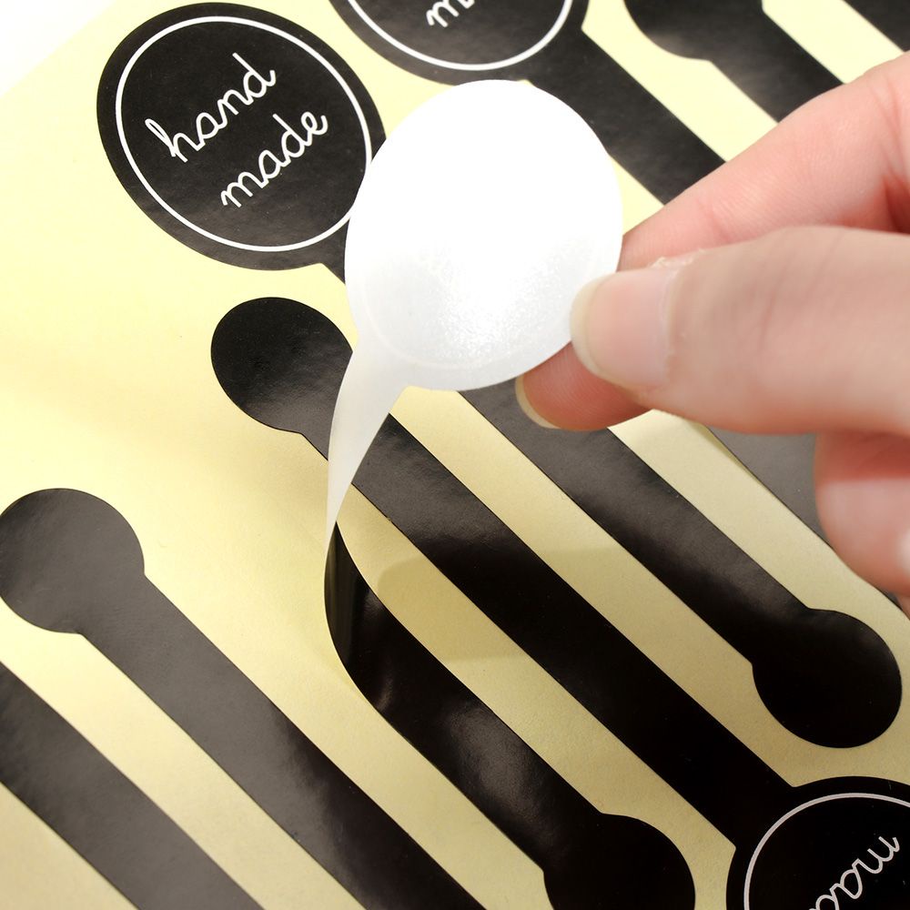 Set 10 tờ nhãn dán hộp quà in chữ tùy chọn DIY