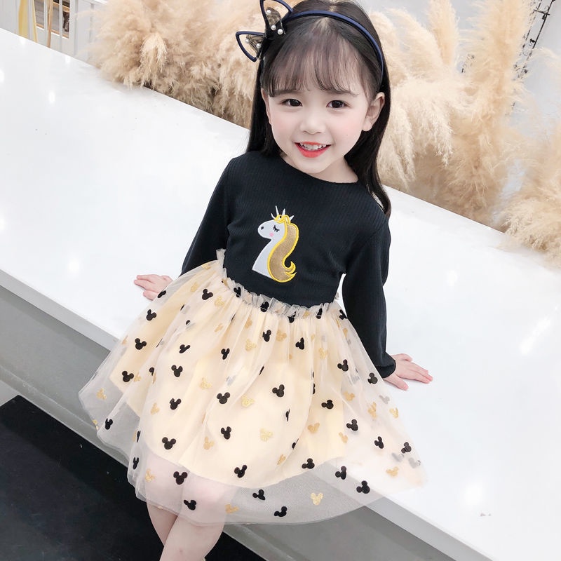 Đầm Công Chúa Thời Trang Cho Bé Gái 1-8 Tuổi