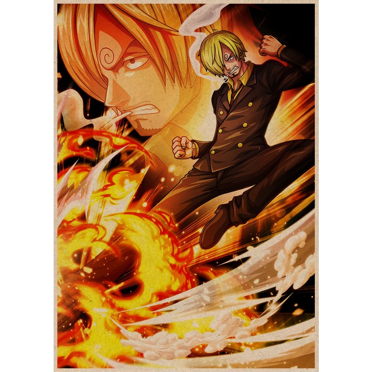 Poster Phim Hoạt Hình One Piece Dán Tường Trang Trí MS: 303