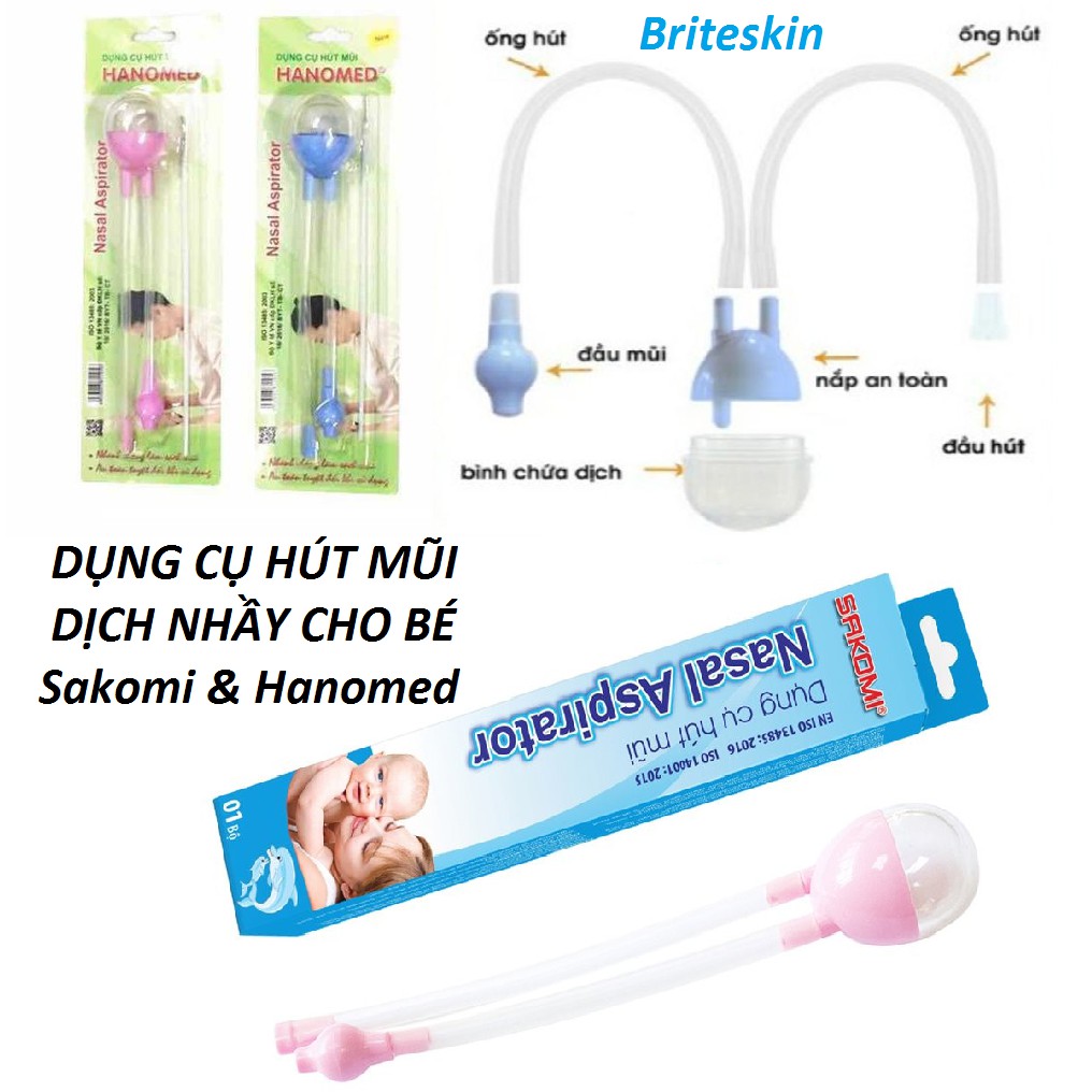 Dụng Cụ Hút Mũi Sakomi và Hanomed