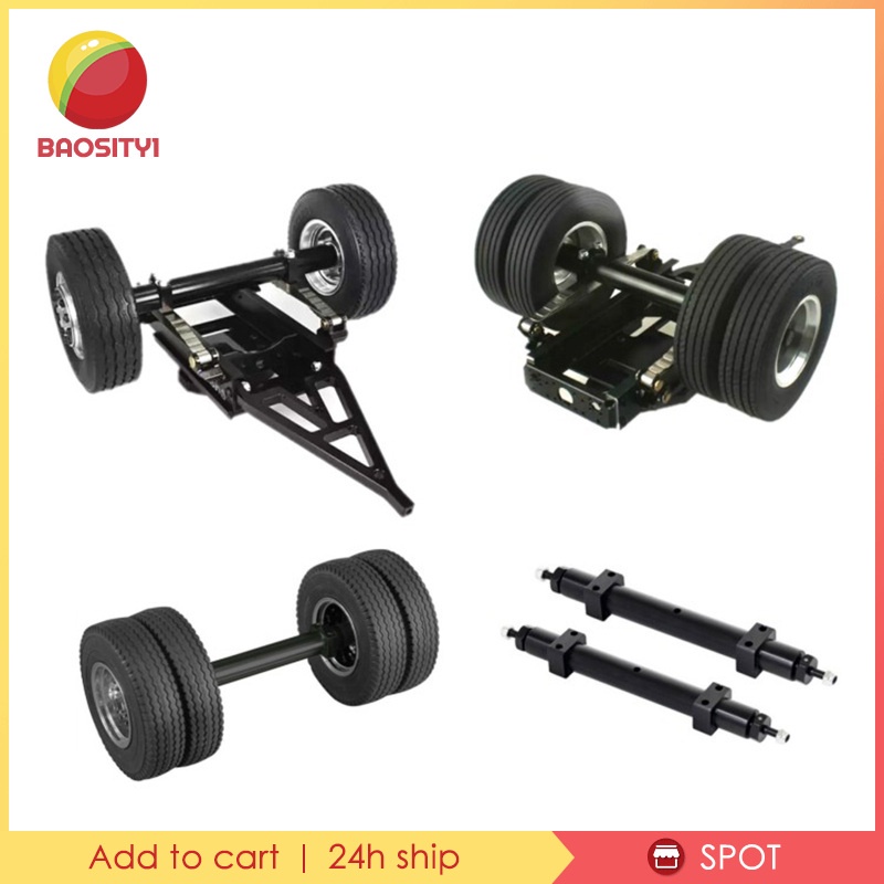 Trục Bánh Sau Bằng Kim Loại 120mm Cho Xe Điều Khiển Từ Xa Tamiya 1 / 14