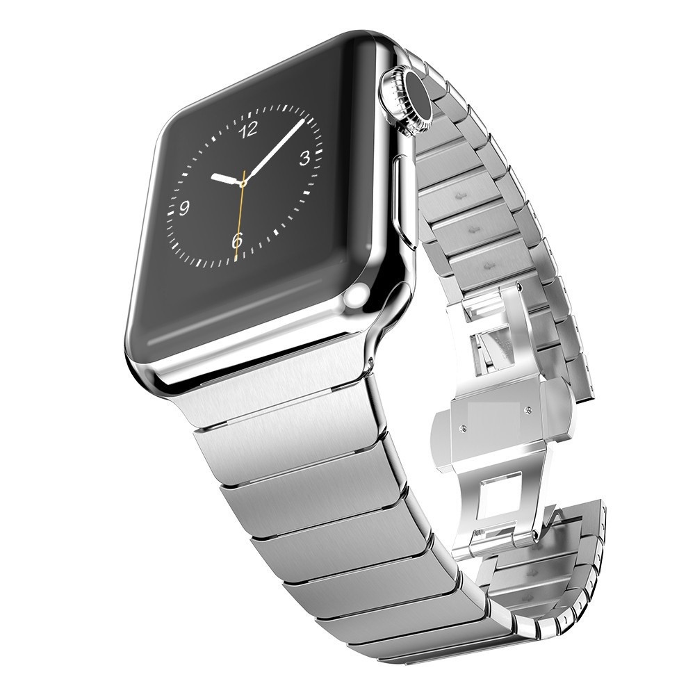 Dây Thép Đồng Hồ Apple Watch Link Bracelet (khoá bướm, tháo mắt dễ dàng)