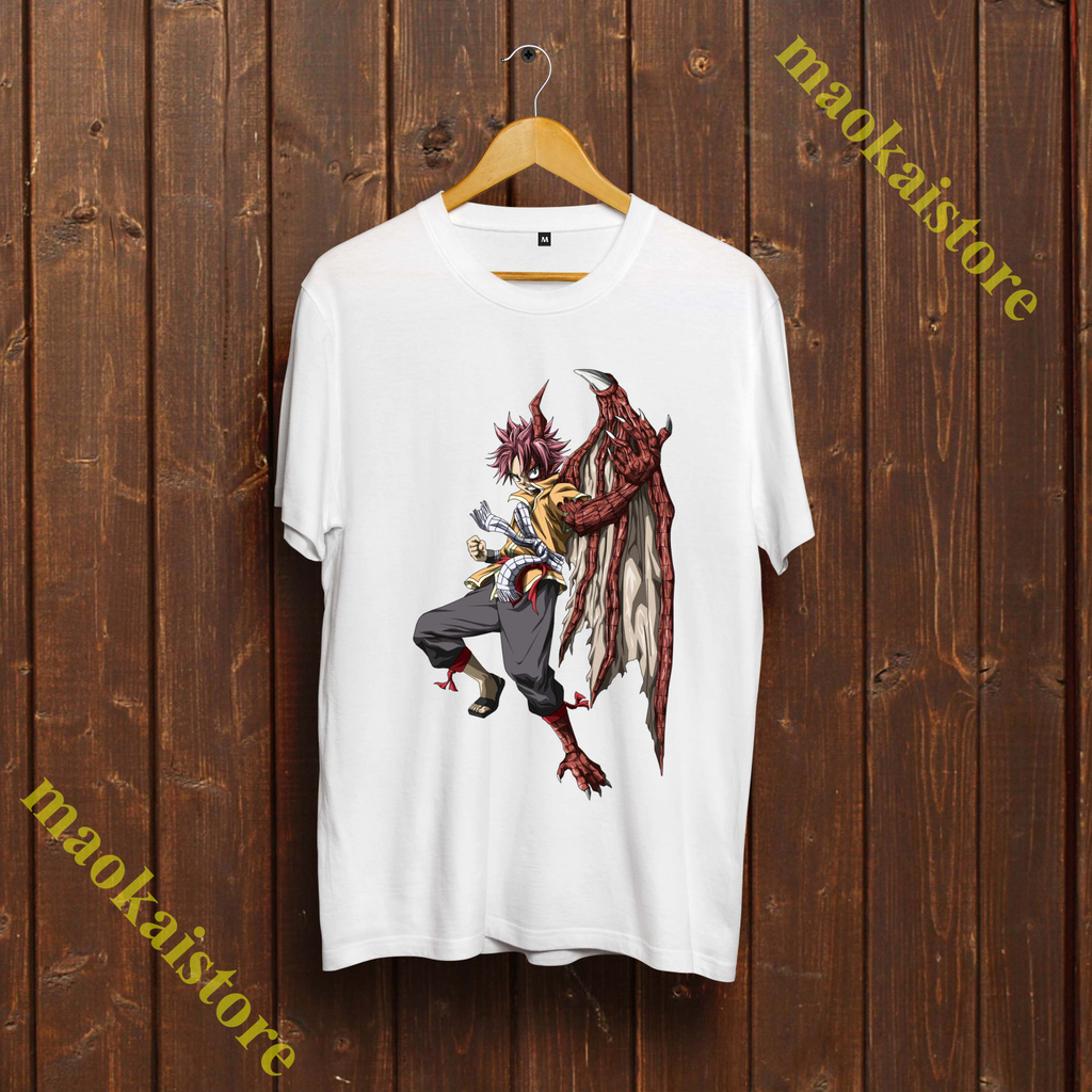 [ALL SALE] 🍭 Áo Cotton Natsu Dragneel - Áo Cotton Fairy Tail siêu đẹp - siêu bền - FRT-003