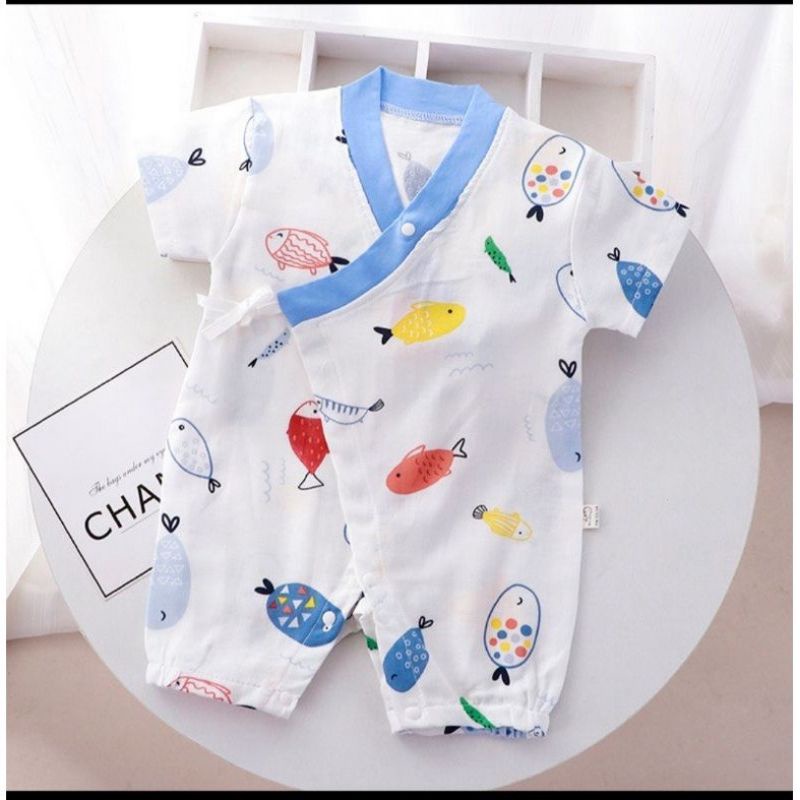 Bộ liền thân yukata có nút bấm cho bé SS01