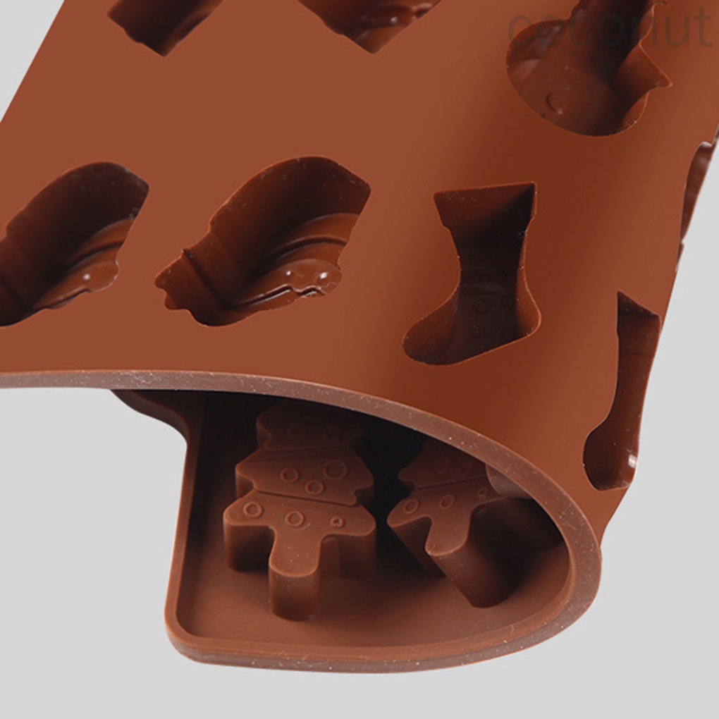 Khuôn Silicon Làm Bánh Kẹo Hình Vớ Giáng Sinh