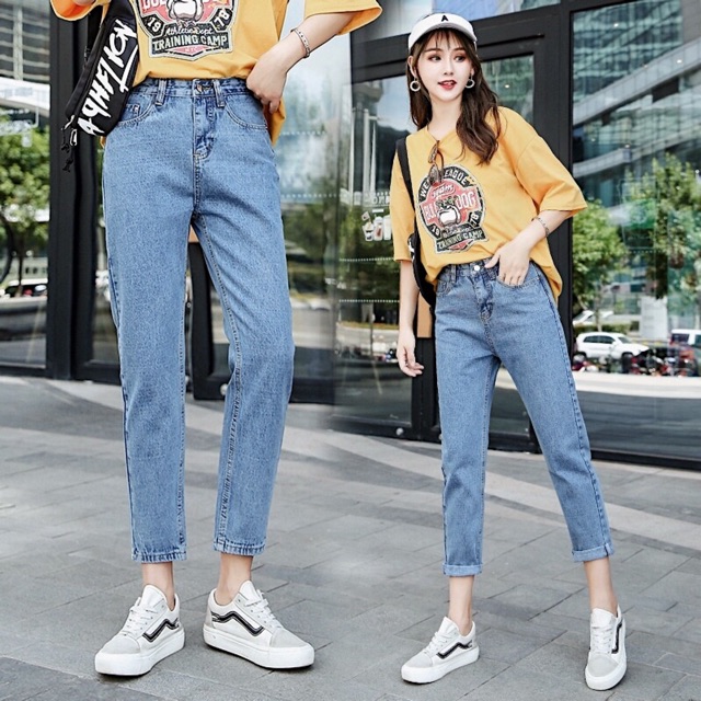 (Bigsize 30-35) Quần Baggy Basic Form Đẹp, 4 Màu Siêu Tây, Lưng Cao, Không Giãn