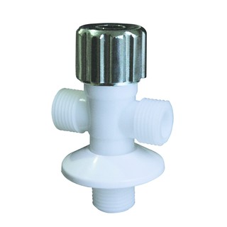 Van khóa T chia nước xi DV01 - Van khóa T chia nước nhựa DV02 (dùng giảm áp và chia nước vào bồn cầu và dây xịt vệ sinh)