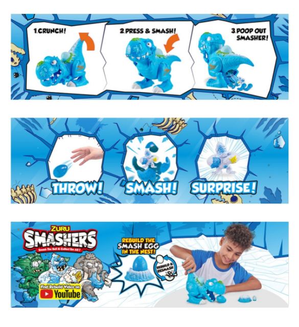 Khủng long smasher ice rex mẫu mới