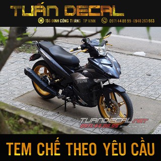 Tem Trùm Exciter 150 spider man đen nhám Đẹp