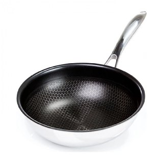 [CHẢO BẾP TỪ]Siêu Chống Dính Sâu Lòng Có Lưới Tổ Ong 32cm