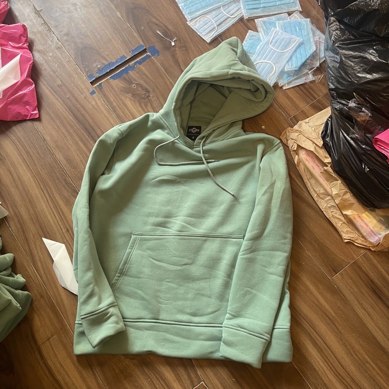 Áo hoodie unisex 2T Store H21 Xanh Mint Bạc Hà - Áo khoác nỉ bông chui đầu nam nón 2 lớp dày dặn chất lượng đẹp