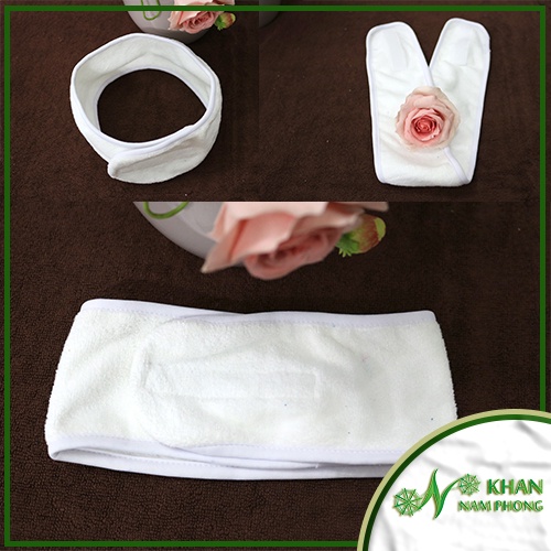 [GIẢM SỐC DUY NHẤT HÔM NAY] Băng Đô Quấn Tóc Spa Nam Phong Microfiber Có Miếng dán Gai 10cm Tùy chọn Màu