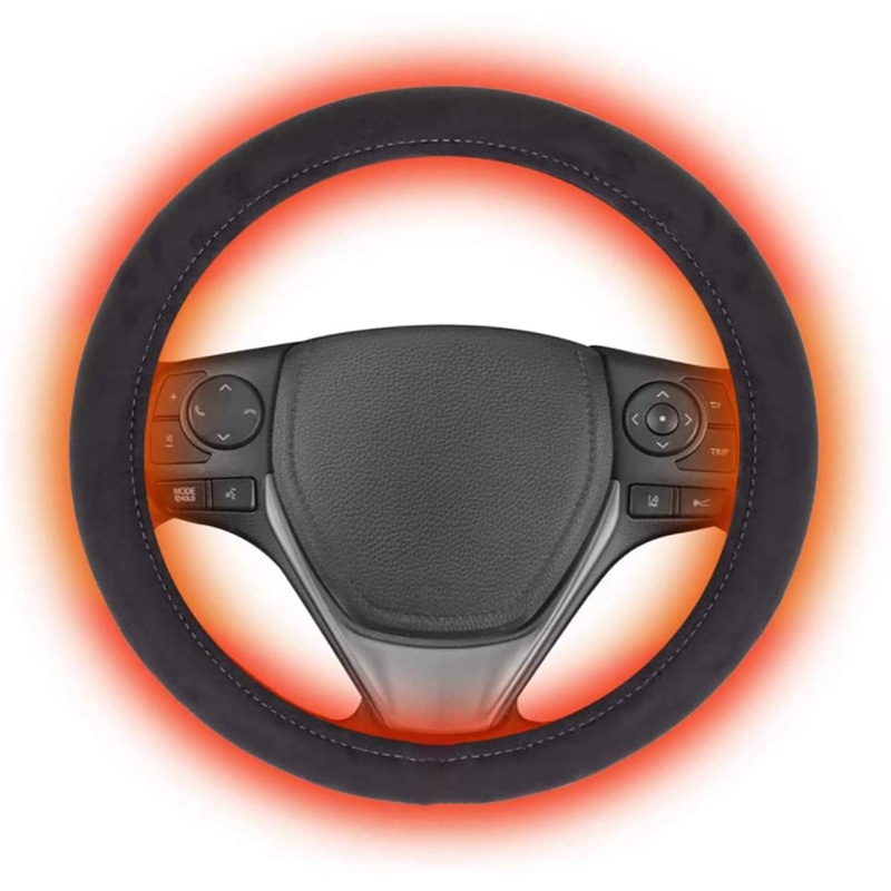 Đệm Sưởi Ấm Tay Mềm Mại Cho Vô Lăng Xe Hơi