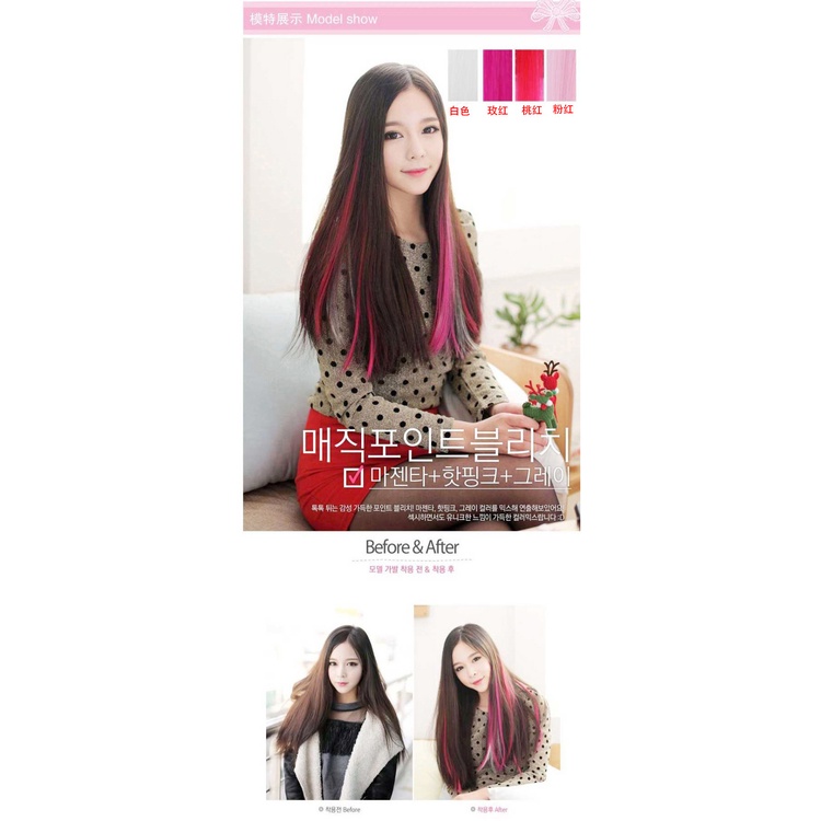 Tóc giả dạng thẳng và dài dễ uốn với nhiều màu tùy chọn