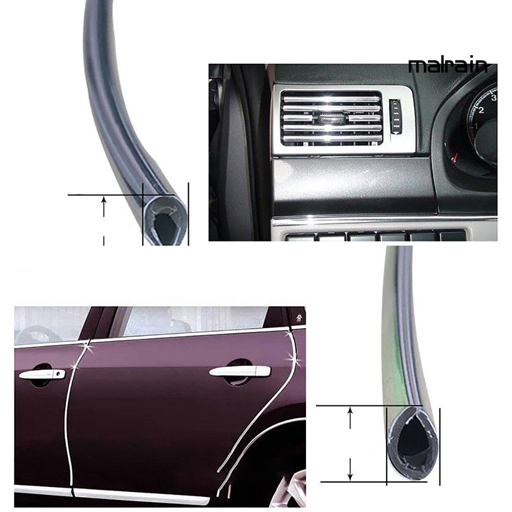 【VIP】Car Vent Grill Switch Strip Radio Trim Air Outlet Decorative Chrome Line Accessory