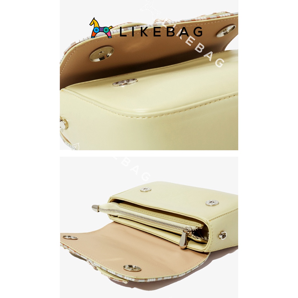 Túi đeo chéo nữ thời trang LIKEBAG form chữ nhật nhỏ gọn phối nơ dễ thương ST2150 - LIBAGI