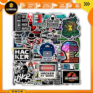 [Set 100+] Sticker Hacker | STK01-100 |  Dán Nón Bảo Hiêm, Điện Thoại, Laptop, Bình Nước...Chống Nước, Chống Bay Màu..