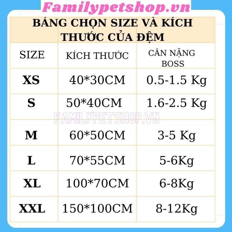 Đệm điều hòa cho chó mèo-mẫu thảm chiếu thoáng khí có thể giặt cho cưng-familypetshop.vn