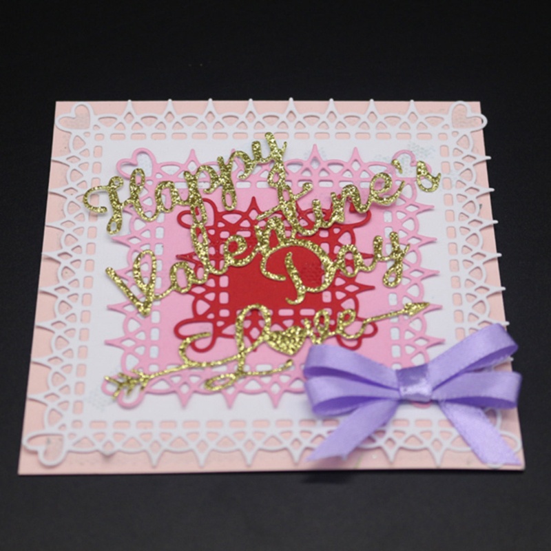 Khuôn Cắt Giấy Kim Loại Hình Trái Tim Thẻ