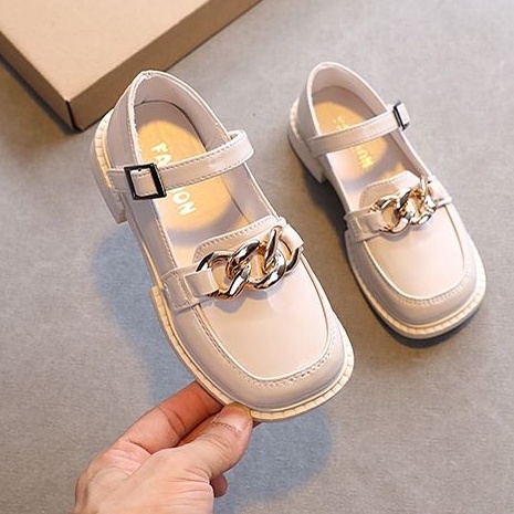 Giày Da Màu Đen Phong Cách Anh Quốc Thời Trang Mùa Thu 2022 Cho Bé Gái