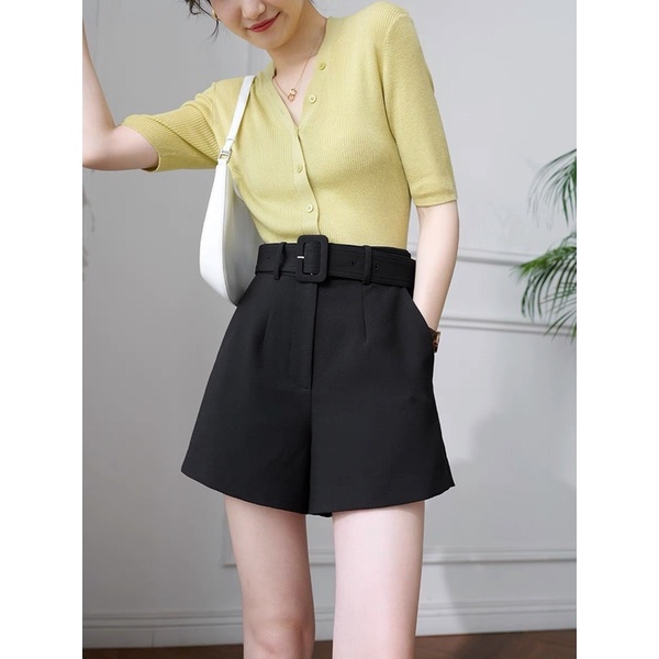 Quần short ve.ro đai bản to vnxk