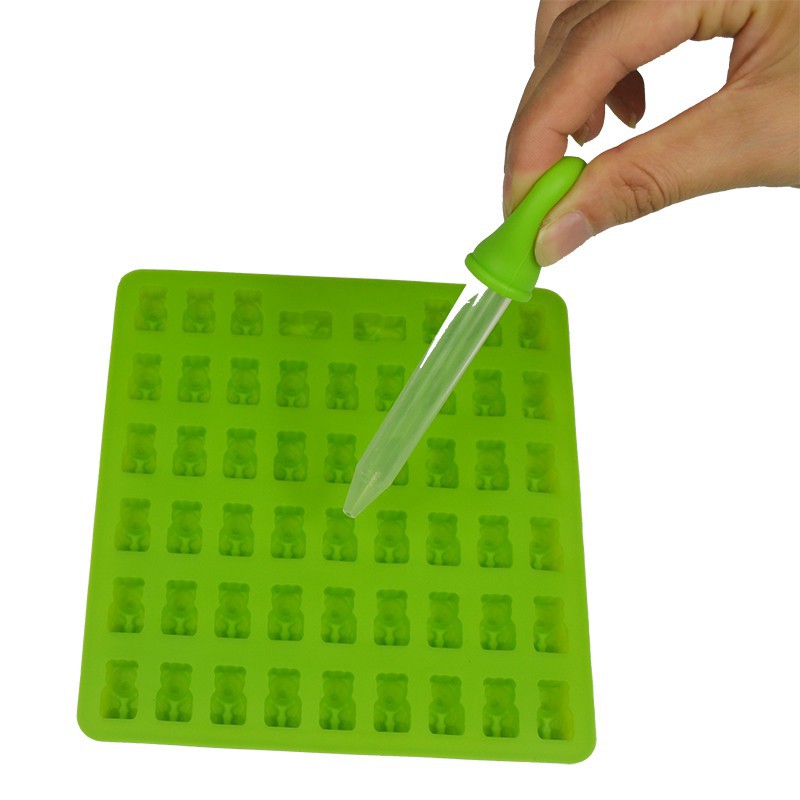 Khuôn silicone Walfos với 53 lỗ để làm đá viên kem que