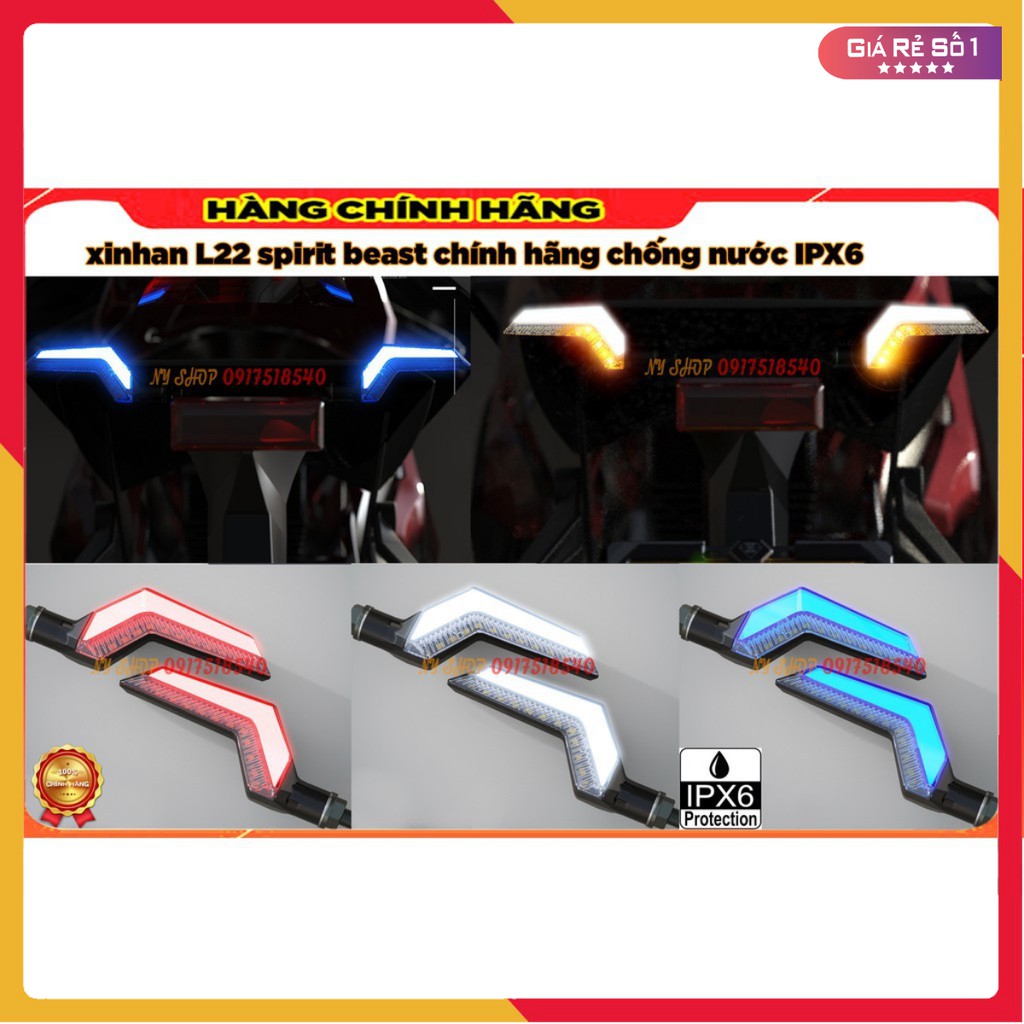 💥 XINHAN L22  SPIRIT BEAST CHÍNH HÃNG HIỆU ỨNG AUDI CHỐNG NƯỚC IPX6 ( GIÁ 1 CẶP) CÓ BÁN KÈM CHỚP LED ĐIỆN TỬ 💥