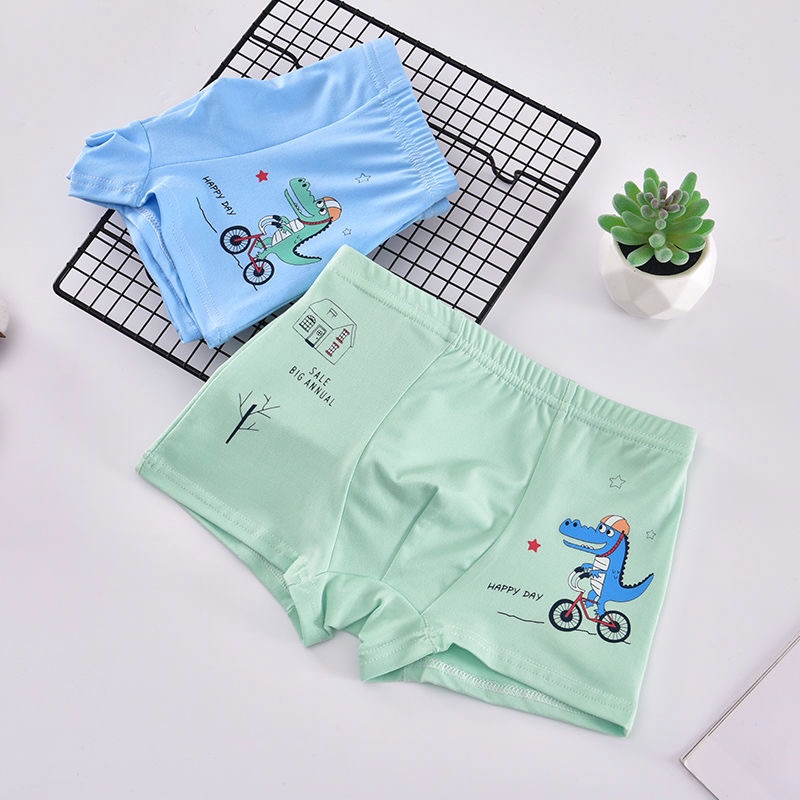 Set quần lót cotton hoạ tiết hoạt hình nhiều màu cho bé trai 2-14t (9-41kg) N00856