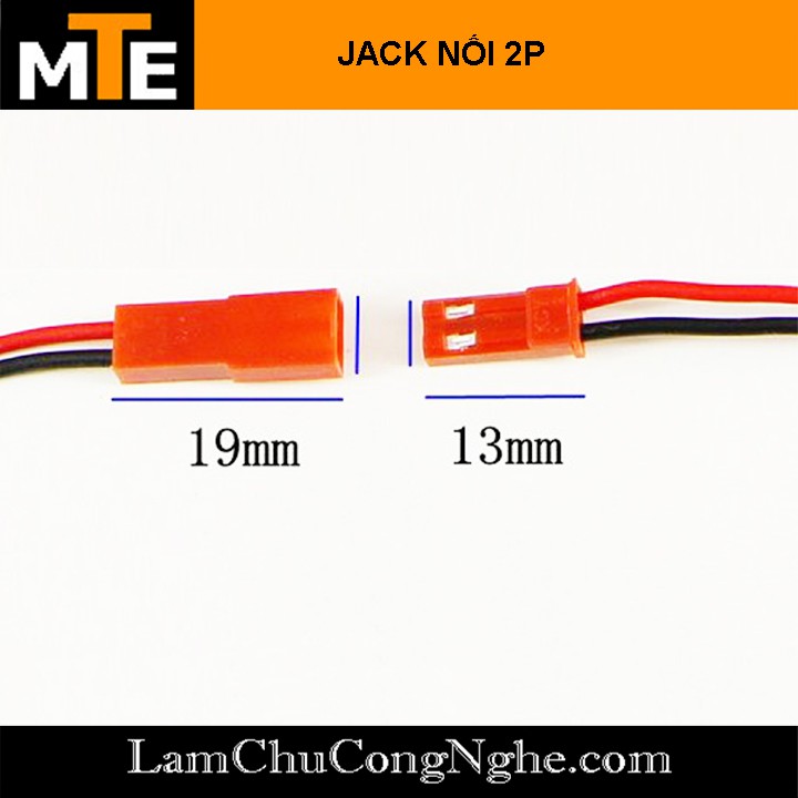 Cặp Jack kết nối JST-2P 2 Pin 20CM