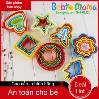 [7 mẫu] Bộ khuôn cutter đa năng nhiều size cắt bột bánh, rau củ quả, ép cơm