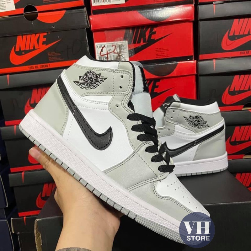 [Mã FAXANH245 giảm 10k đơn từ 50k] [Bán Sỉ ] Giầy Sneaker Jordan 1 Xám Vạch Đen Cao Cổ full box bill | WebRaoVat - webraovat.net.vn