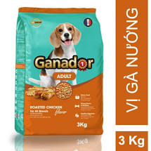 [Rẻ vô địch] [Có sẵn] Hạt cho chó lớn GANADOR CHICKEN 3kg - vị gà nướng