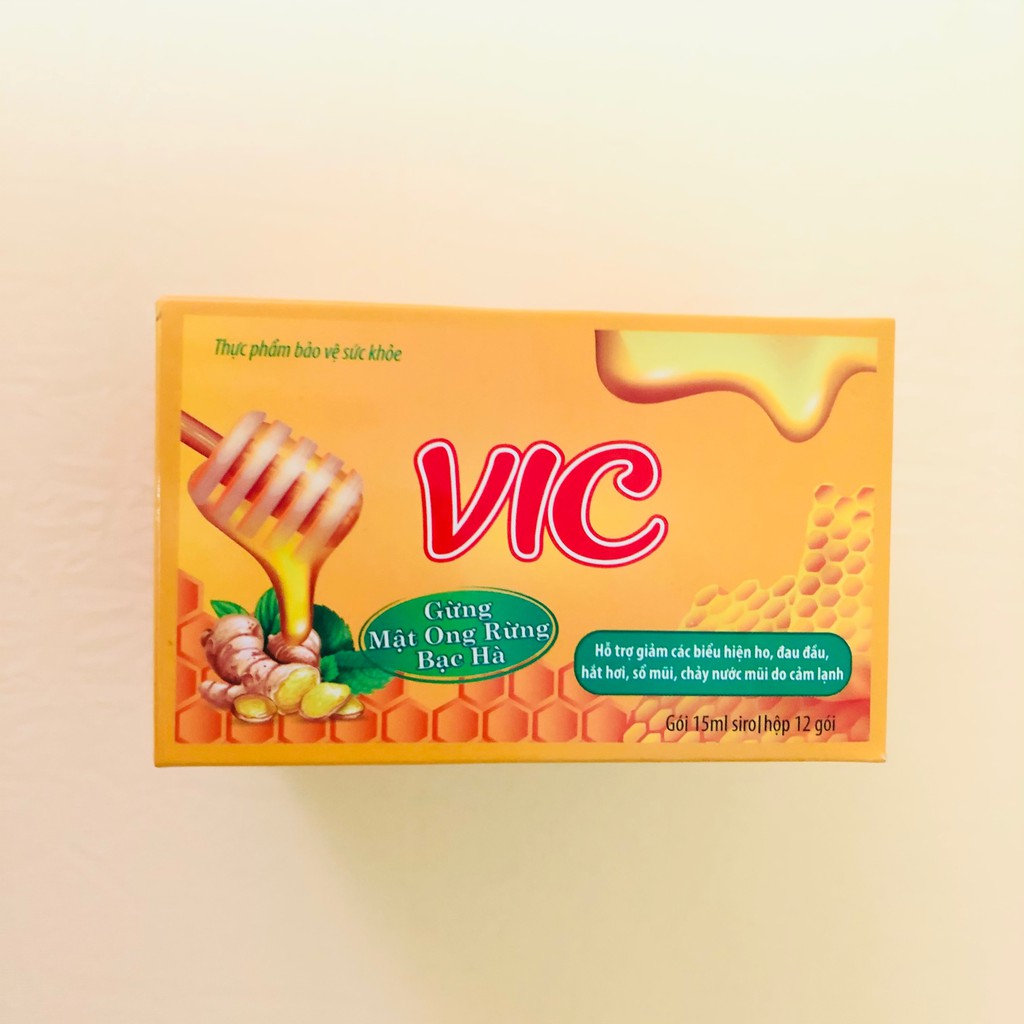 Siro VIC Hộp có 12 gói - giúp hỗ trợ giảm ho, đau đầu, hắt hơi, sổ mũi, cảm lạnh - Tổng Kho MiềnNam | BigBuy360 - bigbuy360.vn