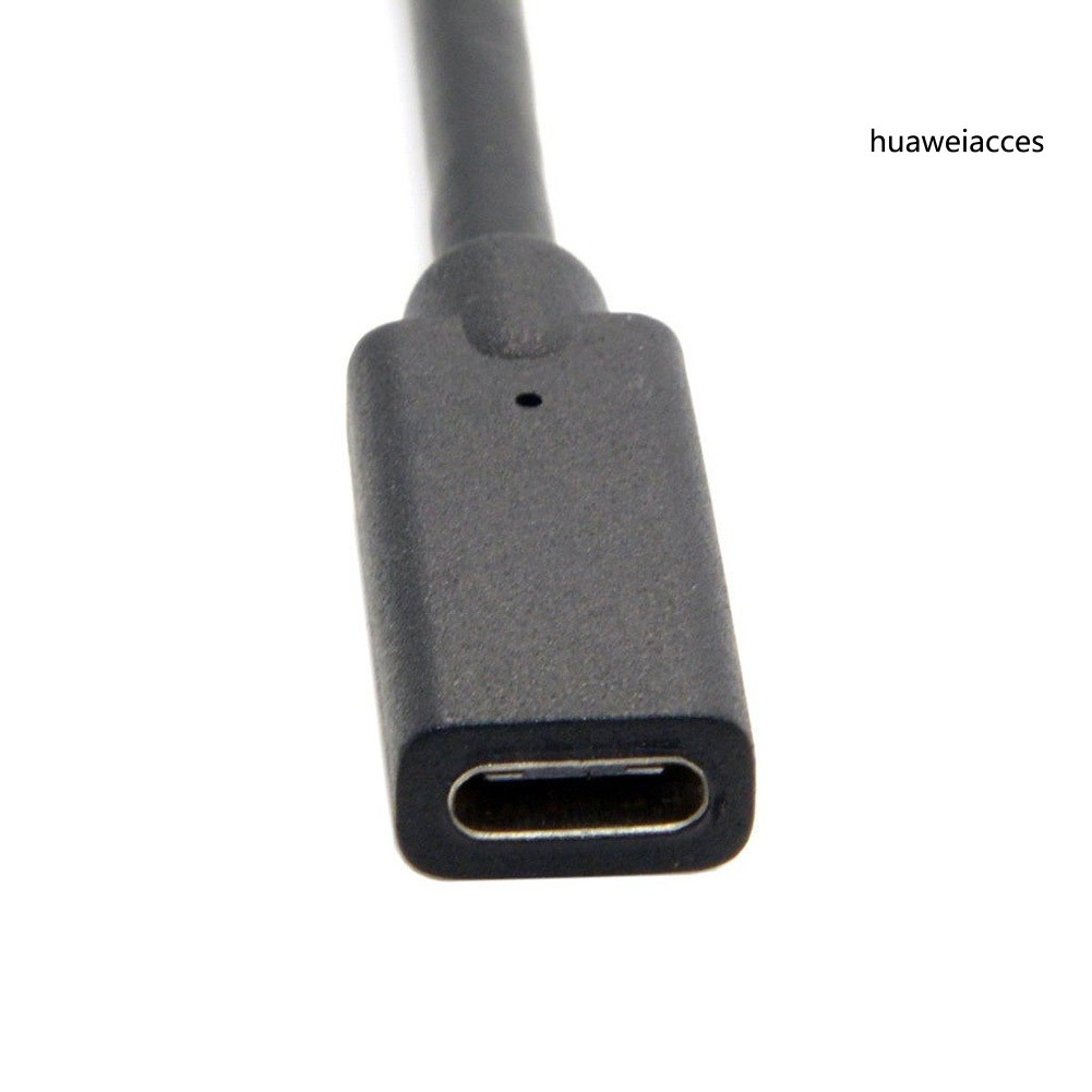 Dây Cáp Nối Dài 90 Độ Hw- 20cm Usb 3.1 Type C Male Sang Female