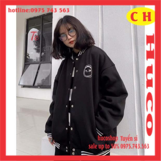 ÁO Khoác bomber logo mặt cười  thời trang thu đông Nam Nữ chất nỉ form thụng tay bồng  unisex freesize mặc đôi nhóm | BigBuy360 - bigbuy360.vn