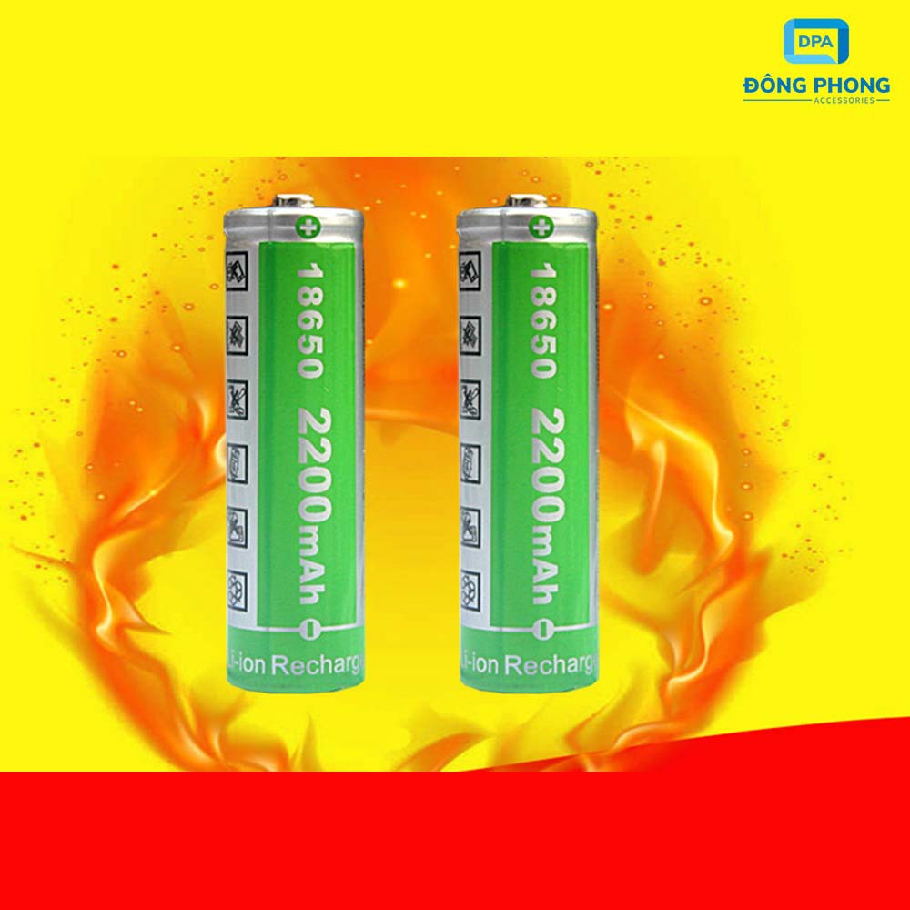 Pin Sạc 18650 4.2V 2200mAh Lithium-ion