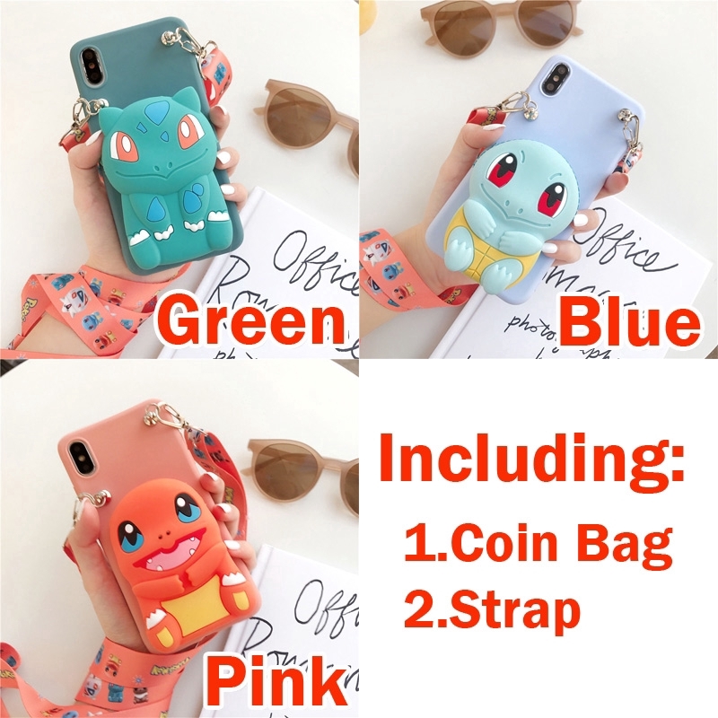 Samsung Note 8/Note 9/Note 10/Note 10+/10 Plus/10 Lite /A81/M60S Cartoon Wallet Case + Strap