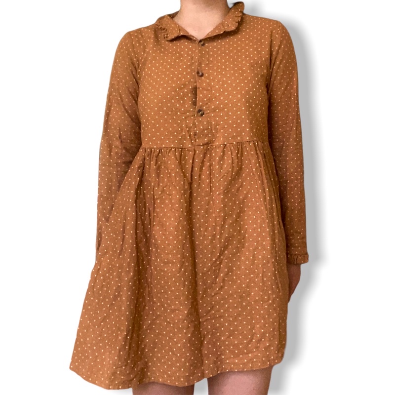 Pass thanh lý váy đầm yếm flannel cardigan phong cách Hàn Quốc