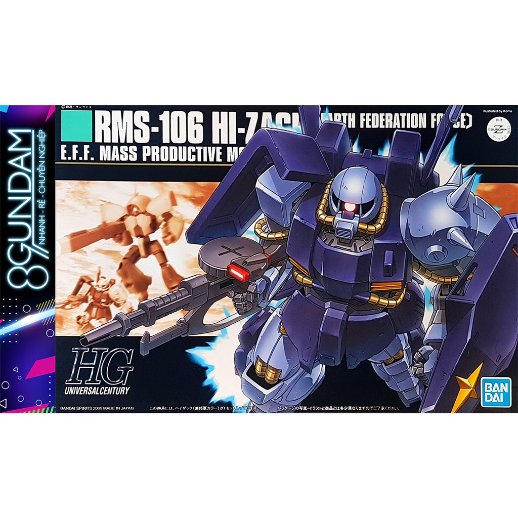 Mô Hình Lắp Ráp HG UC RMS-106 Hi Zack Earth Federation Force