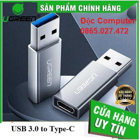 Đầu chuyển USB 3.0 to USB Type-C chính hãng Ugreen UG-30705 cao cấp