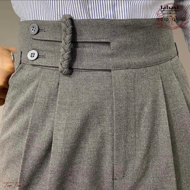 Quần tây nam cạp cao Jabasi menwear vải đẹp kiểu dáng hàn thiết kế trẻ trung tôn dáng chất liệu vải đẹp co giãn | BigBuy360 - bigbuy360.vn
